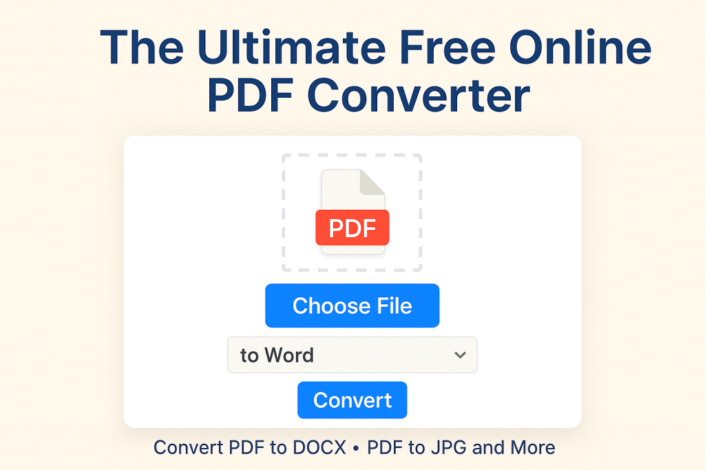 The Ultimate Free Online PDF Converter You Need in 2025