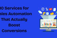 Sales automation dashboard showing CRM pipeline, deal tracking, and lead management