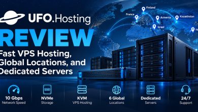 UFO.Hosting VPS hosting review featuring high-speed servers and global locations